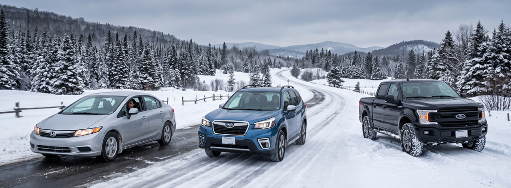 Traction, rouage intégral ou 4×4 : que faut-il vraiment pour l’hiver québécois? Traction, rouage intégral ou 4×4 : que faut-il vraiment pour l’hiver québécois?