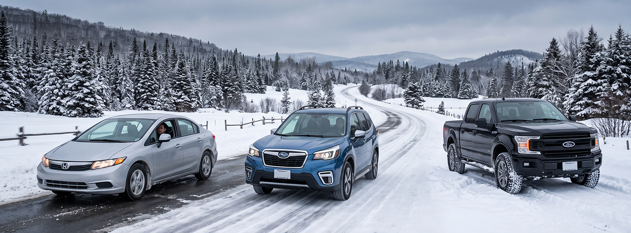Traction, rouage intégral ou 4×4 : que faut-il vraiment pour l’hiver québécois?